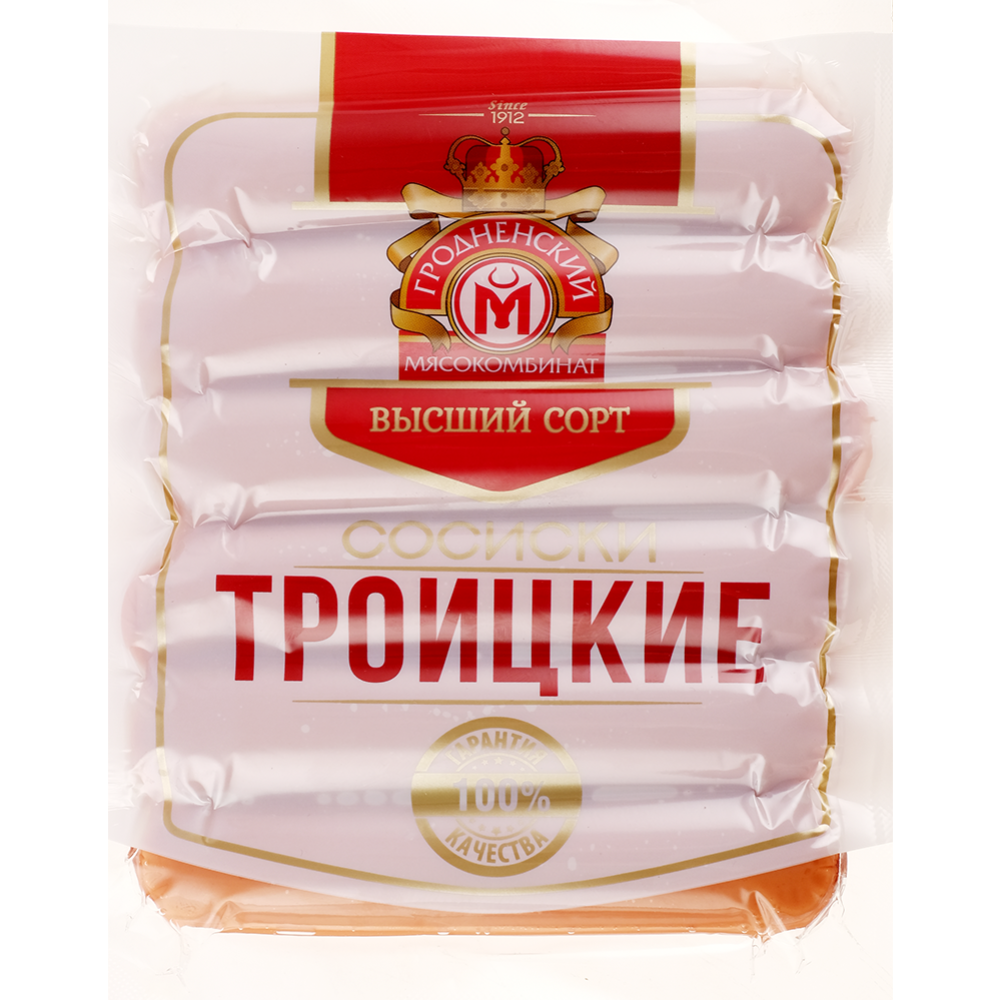 Сосиски «Гродненский мясокомбинат» Троицкие, высший сорт, 370 г купить ...