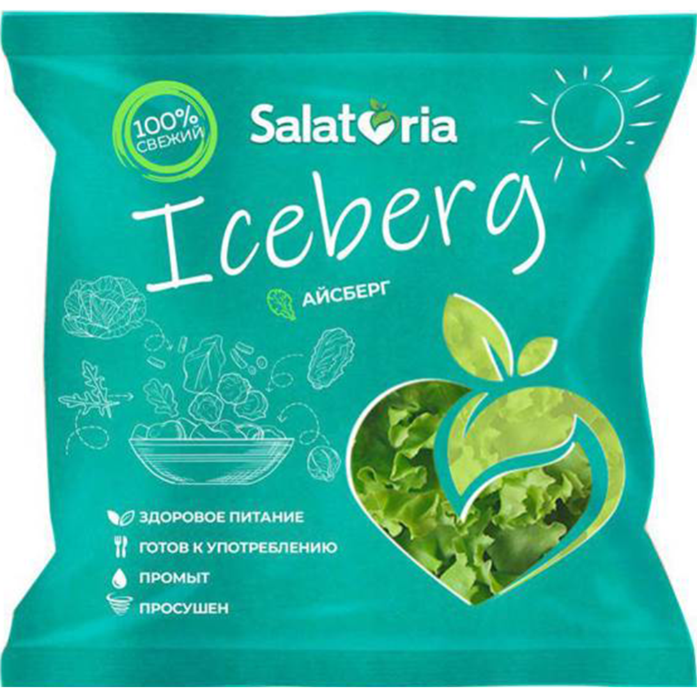 Салат «Salatoria» Айсберг, 180 г #0