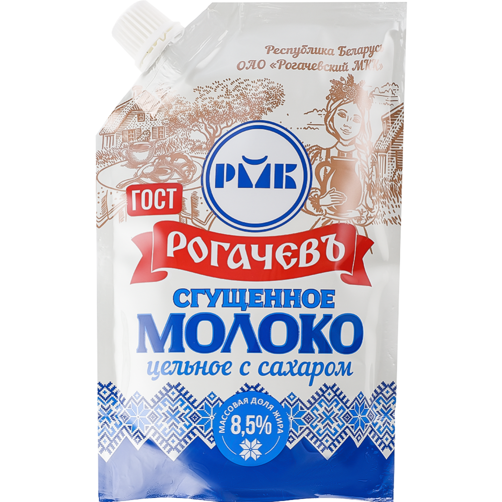 Сгущенное молоко «Рогачевъ» с сахаром, 8.5%, 270 г купить в Минске ...