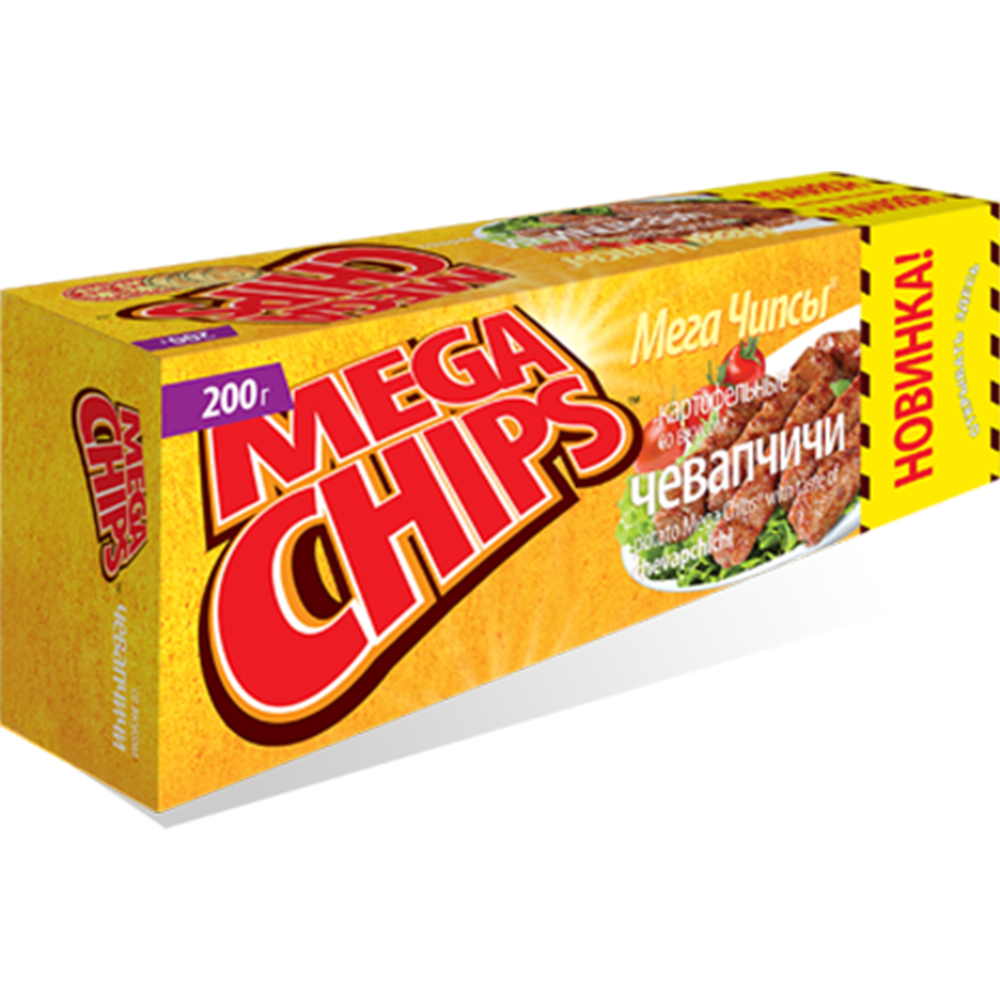 Чипсы картофельные «Mega Chips» чевапчичи, 200 г #0