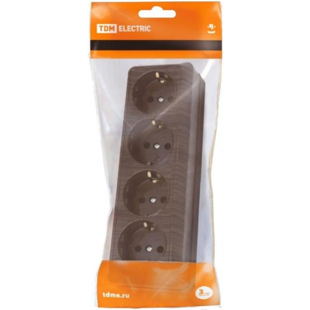 Розетка «TDM» Ладога, 2П+3 IP20 16A, SQ1801-0330, бук купить в Минске ...