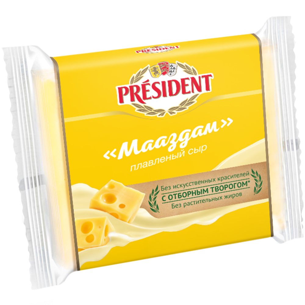 Сыр плавленый «President» Мааздам, 40%, 150 г #0