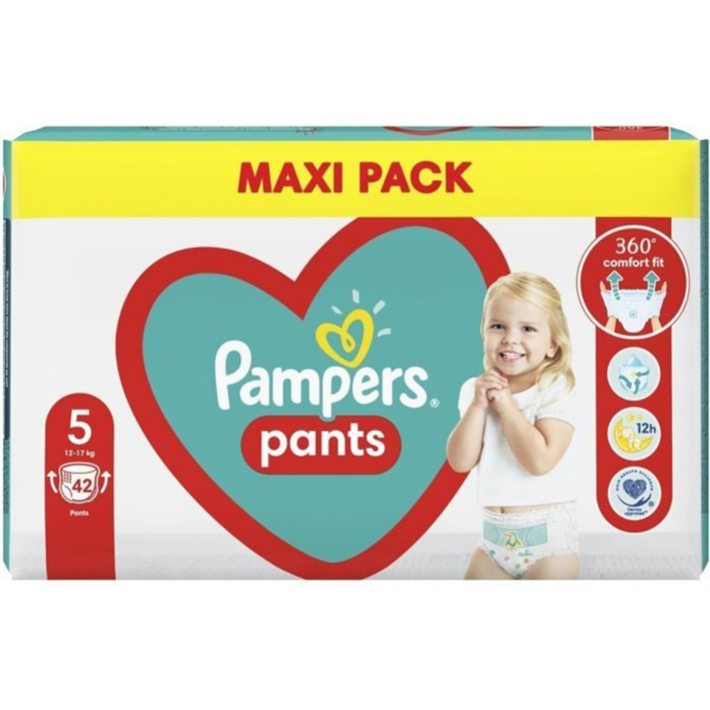 Подгузники-трусики детские «Pampers» размер 5, 12-17 кг, 42 шт #0