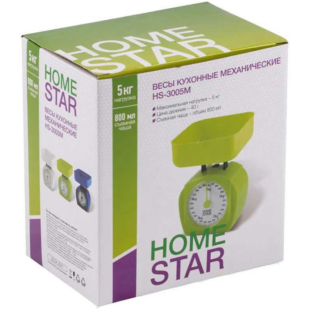 Кухонные весы «Homestar» HS-3005М, белый купить в Минске: недорого, в ...