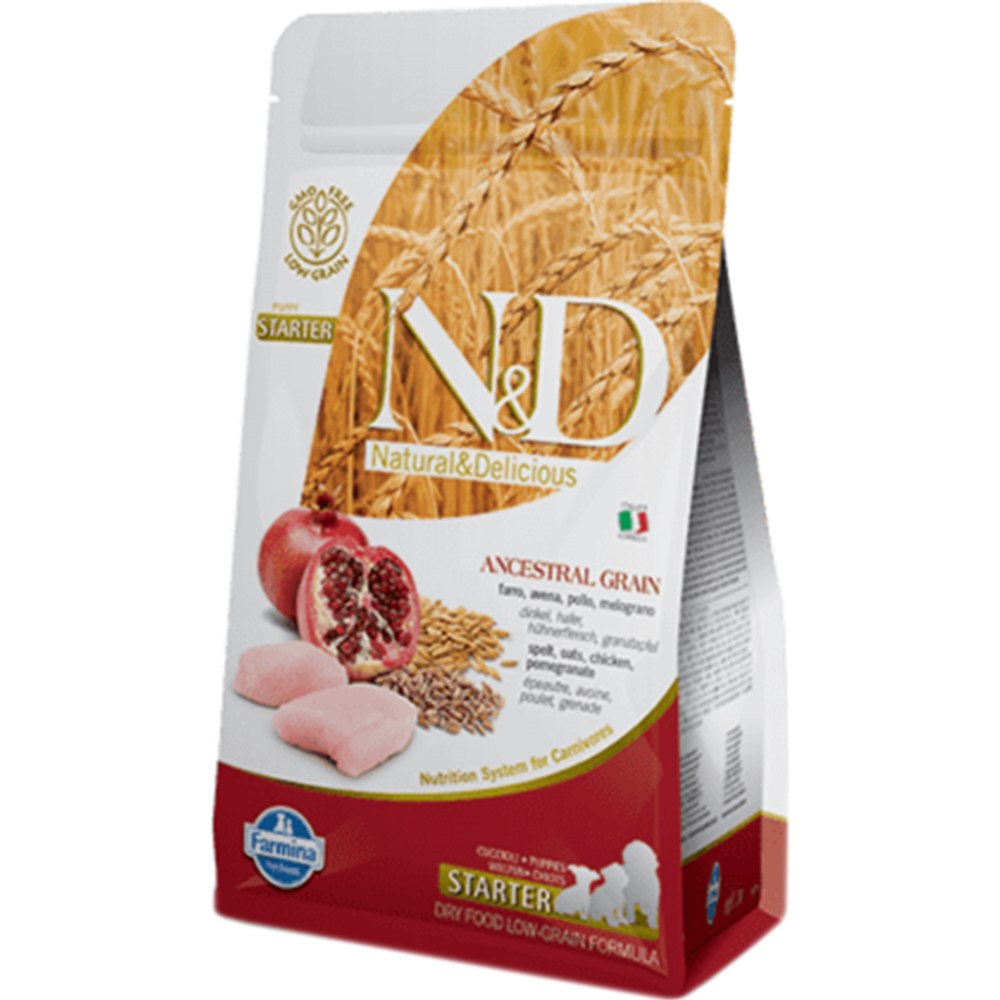Корм для собак «Farmina» N&D Puppy Starter Low Grain, курица/гранат ...