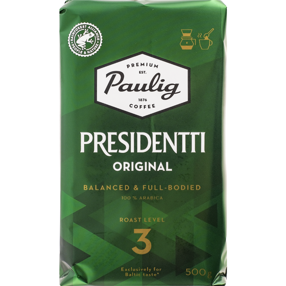 Кофе «Paulig Presidentti Original» 500 г. #0