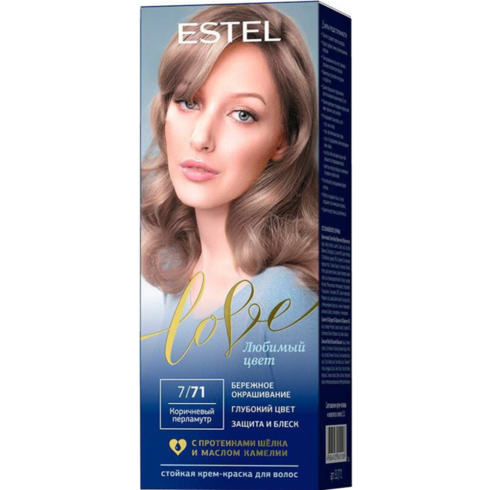 Крем-краска для волос «Estel» Love, тон 7/71, коричневый перламутр ...