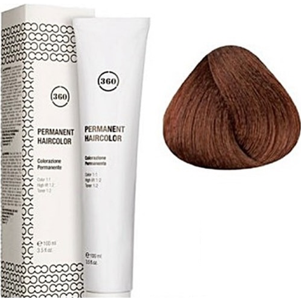 Крем-краска для волос «Kaaral» 360 Permanent Haircolor 5.4, 100 мл ...