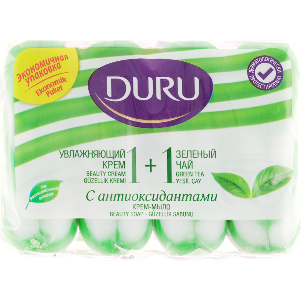 Крем-мыло «Duru» зеленый чай, 1+1, 4х80 г купить в Минске: недорого, в ...