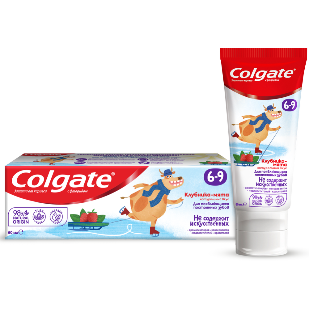 Зубная паста «Colgate» детская 6-9 лет с фторидом, 60 мл. #4