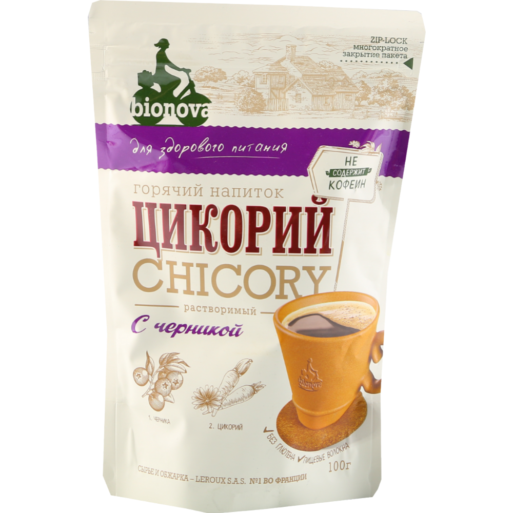 Цикорий растворимый «Бионова» с черникой, 100 г купить в Минске ...
