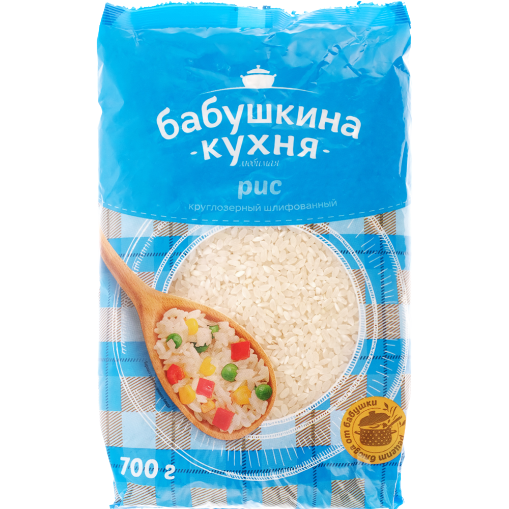 Рис «Бабушкина кухня» круглозерный, шлифованный, 700 г купить в Минске ...