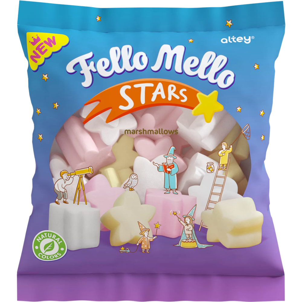 Зефир жевательный «Fello Mello» Stars, 85 г купить в Минске: недорого ...