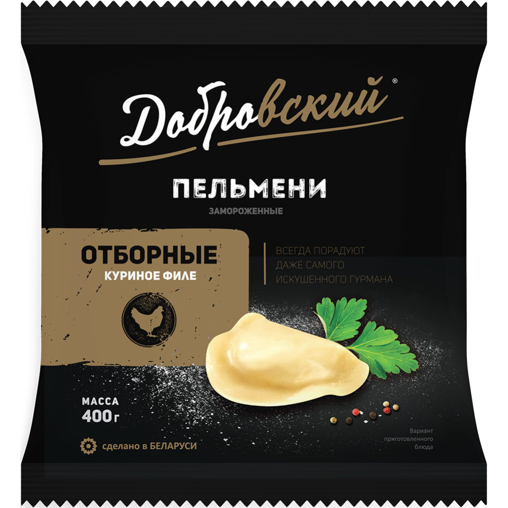 Пельмени «Добровский» Отборные, из мяса птицы, 400 г купить с доставкой ...