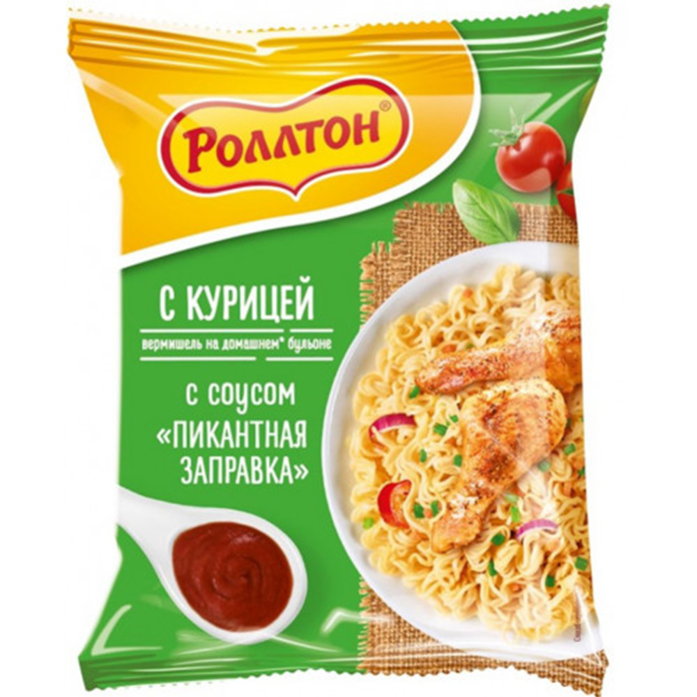 Вермишель быстрого приготовления «Роллтон» с курицей, 65 г купить с ...