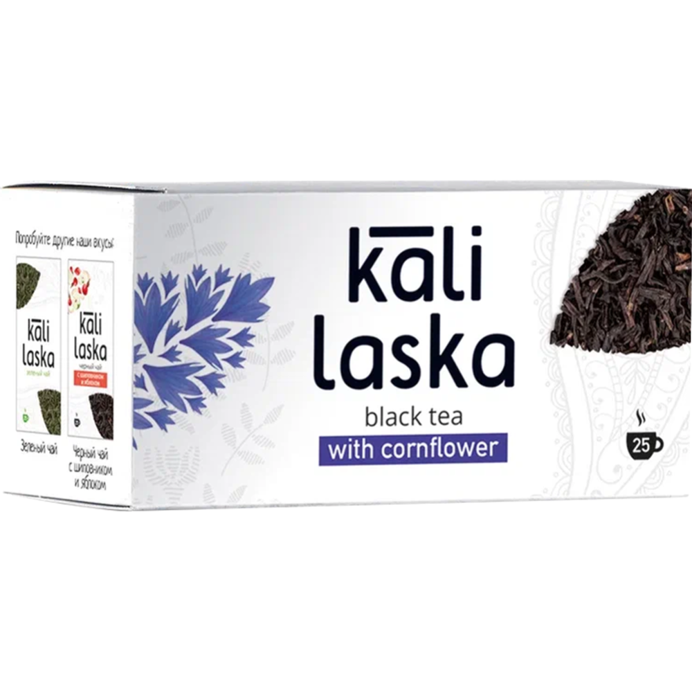 Чай черный «Kali Laska» с васильком, 25х2 г, 50 г купить в Минске ...