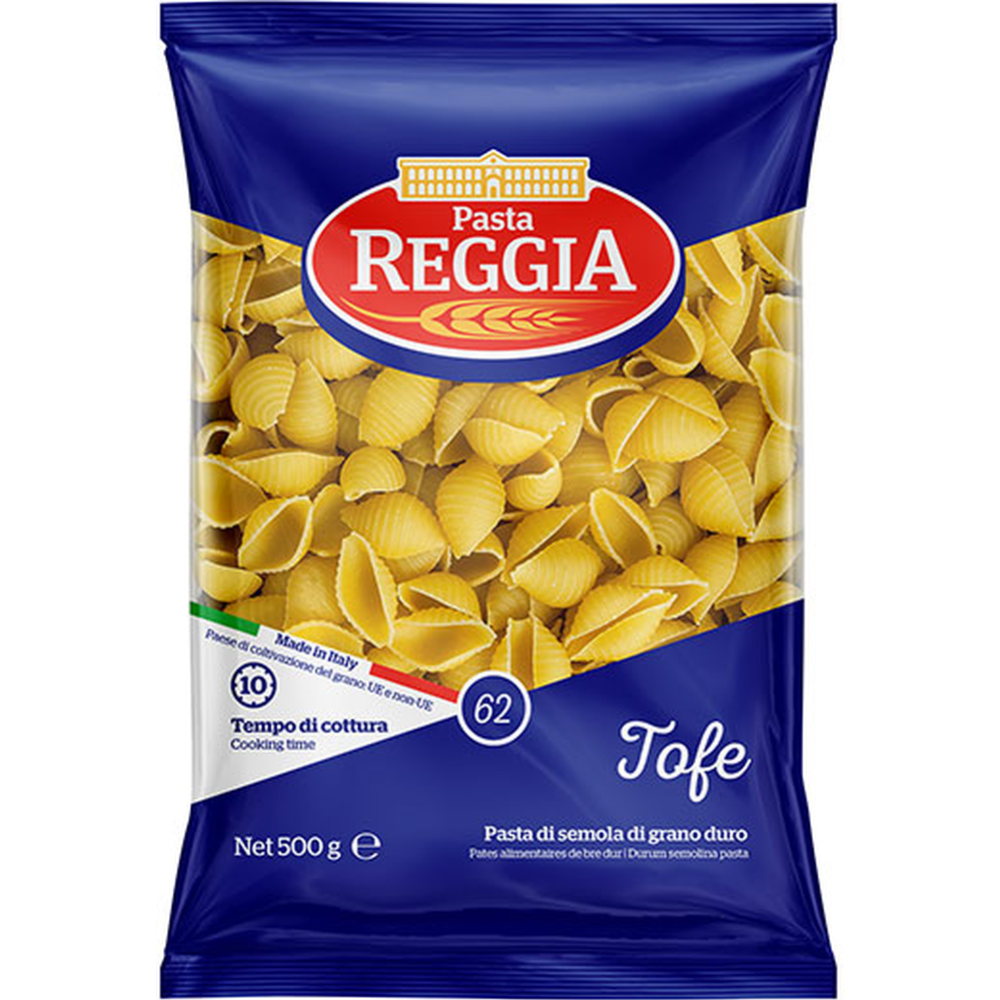 Ма­ка­рон­ные из­де­лия «Reggia» № 62 ра­куш­ки, 500 г купить с ...