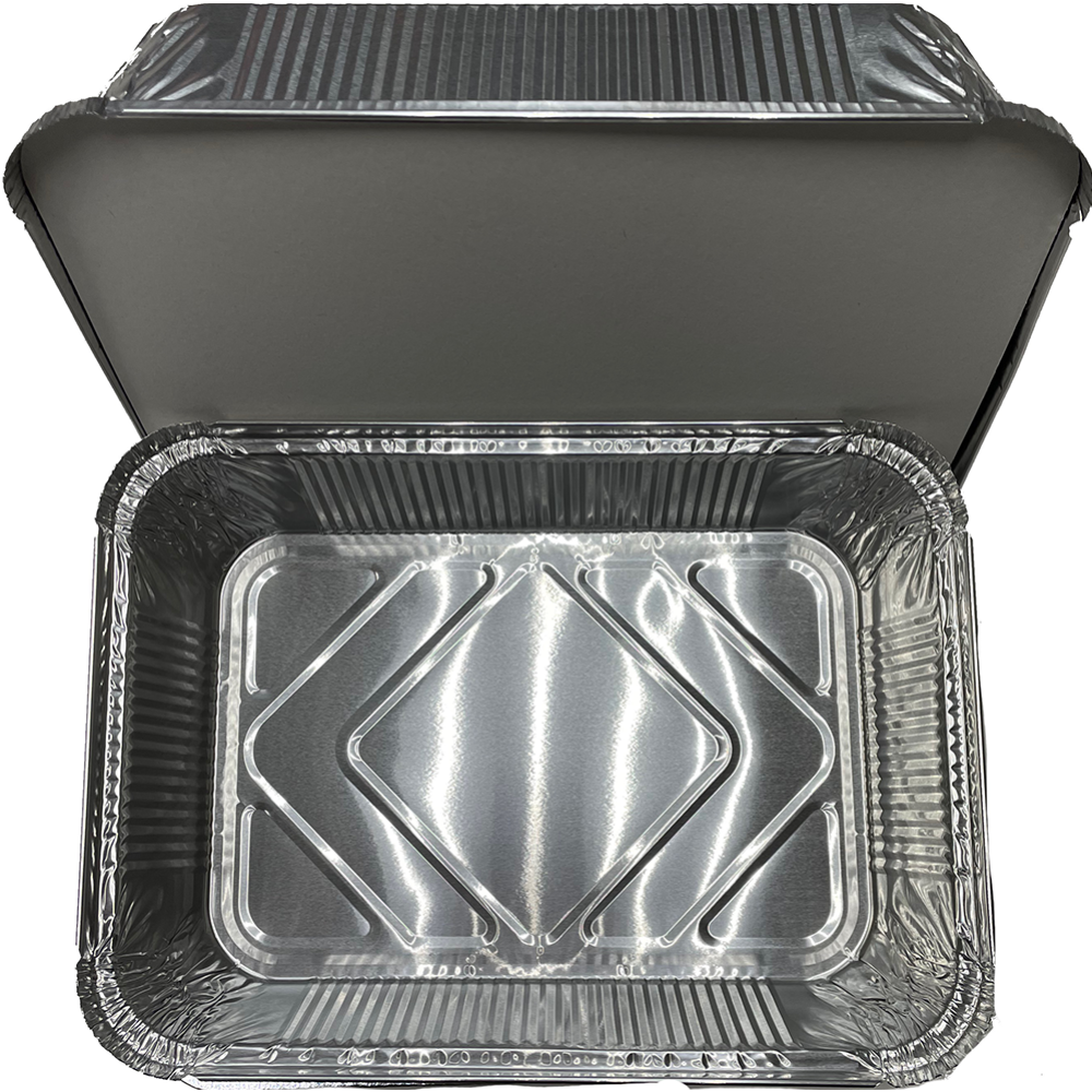 Форма алюминиевая «Актуально» с крышкой, 255x185х53 мм, 2 л, 4 шт ...