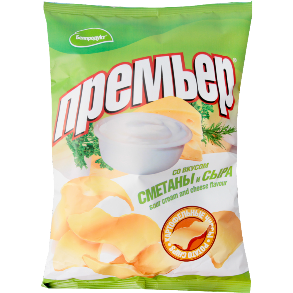 Чипсы «Премьер» сметана и сыр, 70 г купить в Минске: недорого, в ...