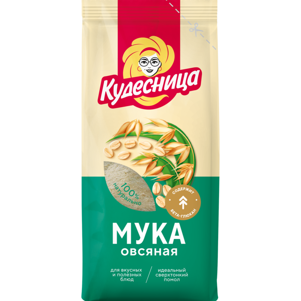 Мука овсяная «Кудесница» 400 г купить в Минске: недорого, в рассрочку в ...