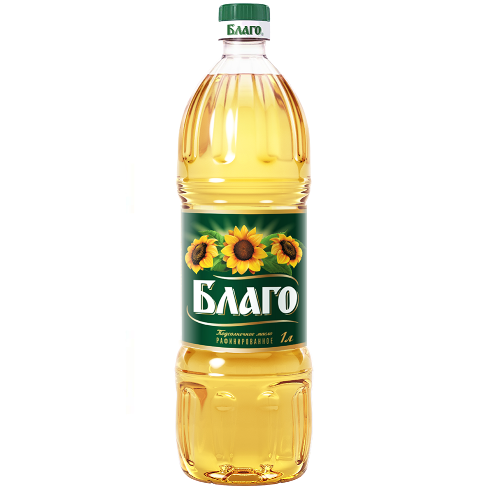 Масло подсолнечное «Благо» рафинированное, 1 л купить в Минске ...