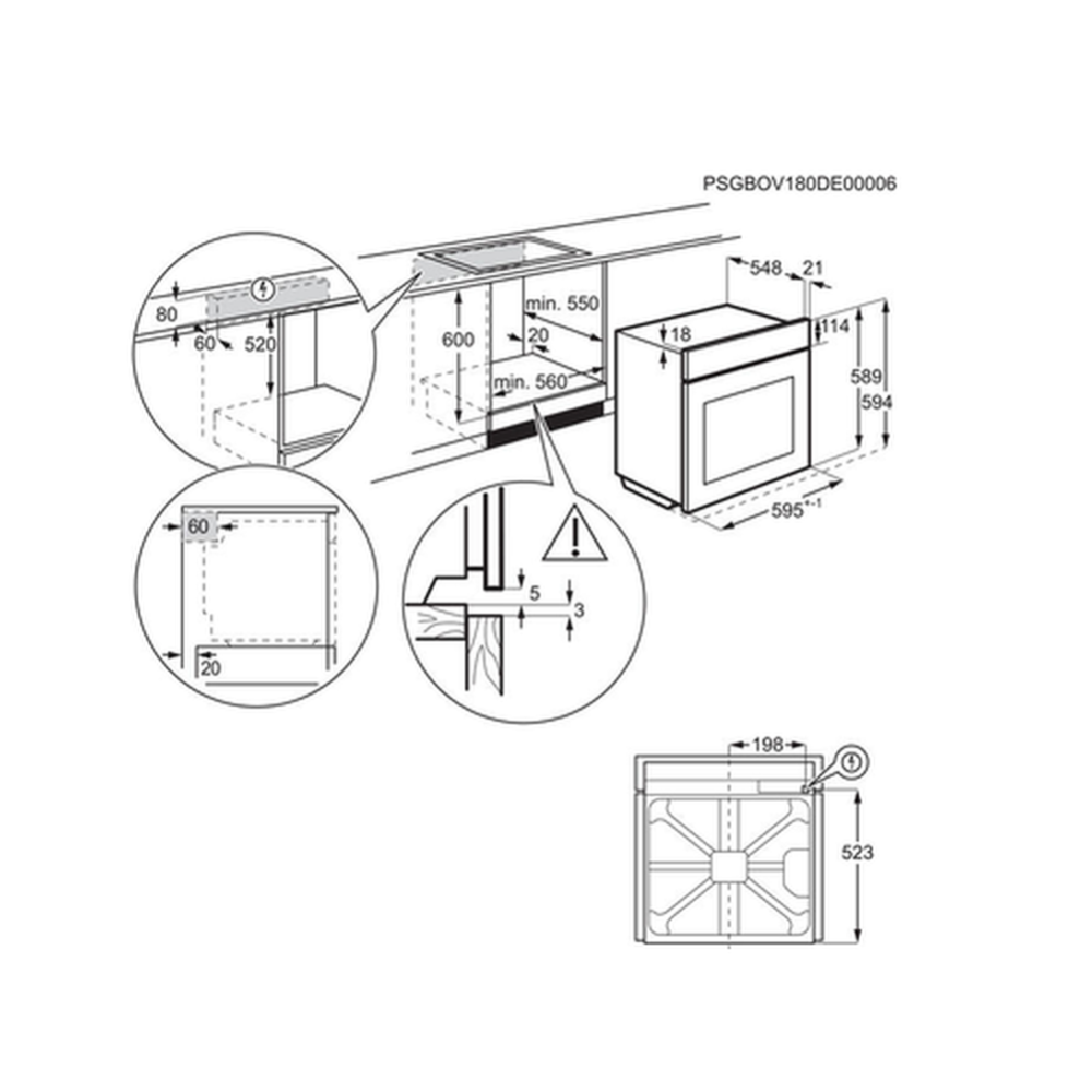 Духовой шкаф electrolux oem3h50x