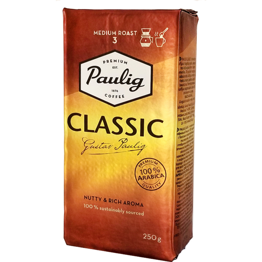 Кофе молотый «Paulig» Classic, 250 г #0