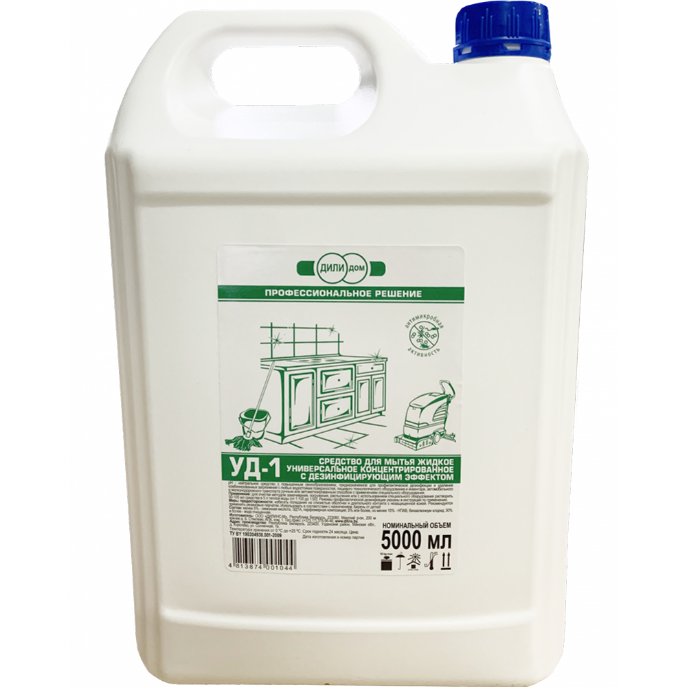 Жидкое средство для мытья «Дили-Дом» универсальное, УД-1 5000, 5 л ...