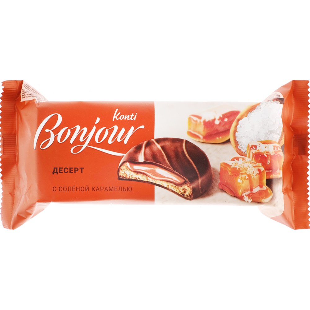 Десерт «Bonjour Konti» с солёной карамелью, 220 г купить в Минске ...