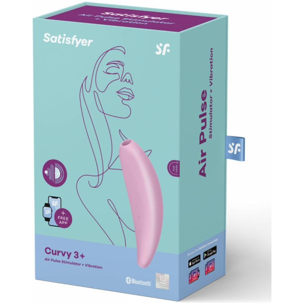Стимулятор «Satisfyer» Satisfyer Curvy 3+, 4001890, розовый купить в ...