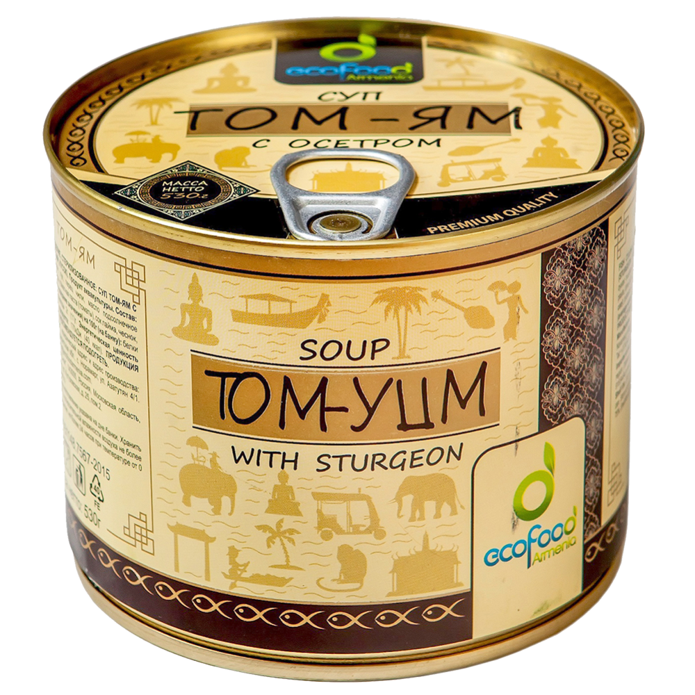 Суп консервированный «EcoFood» том-ям с осетром, 530 г купить в Минске ...