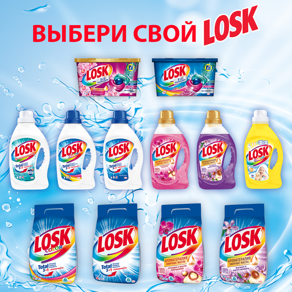 Капсулы для стирки «Losk» Малазийский цветок, 18 шт купить в Минске ...