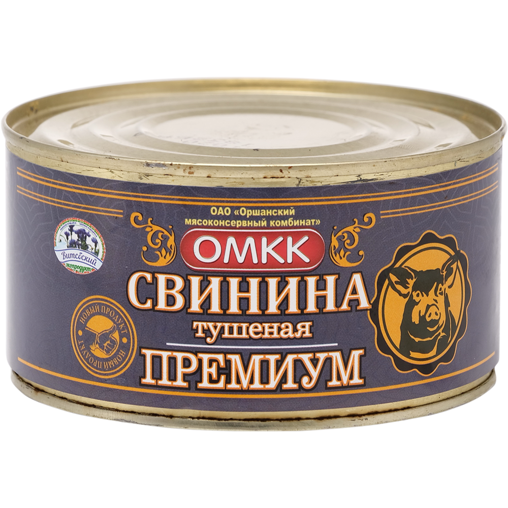 Консервы мясные «ОМКК» свинина тушеная, премиум, 325 г купить с ...